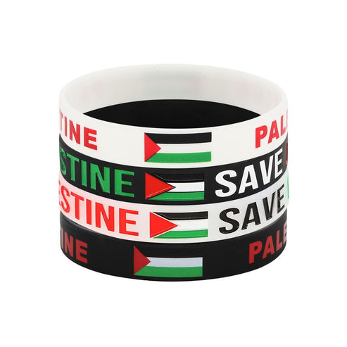 Bracelet Free Palestine SAVE GAZA • White